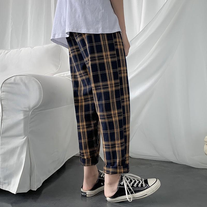 Quần baggy kẻ caro năng động và thoải mái - Chất đẹp nhất thị trường - Đổi trả free nếu không ưng
