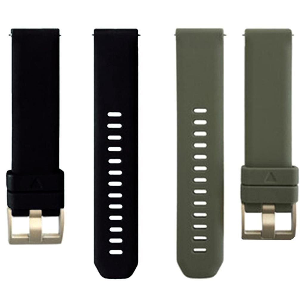 2Pcs Sports Silicone Replacement Bracelet Strap Bands, Quick Release Strap