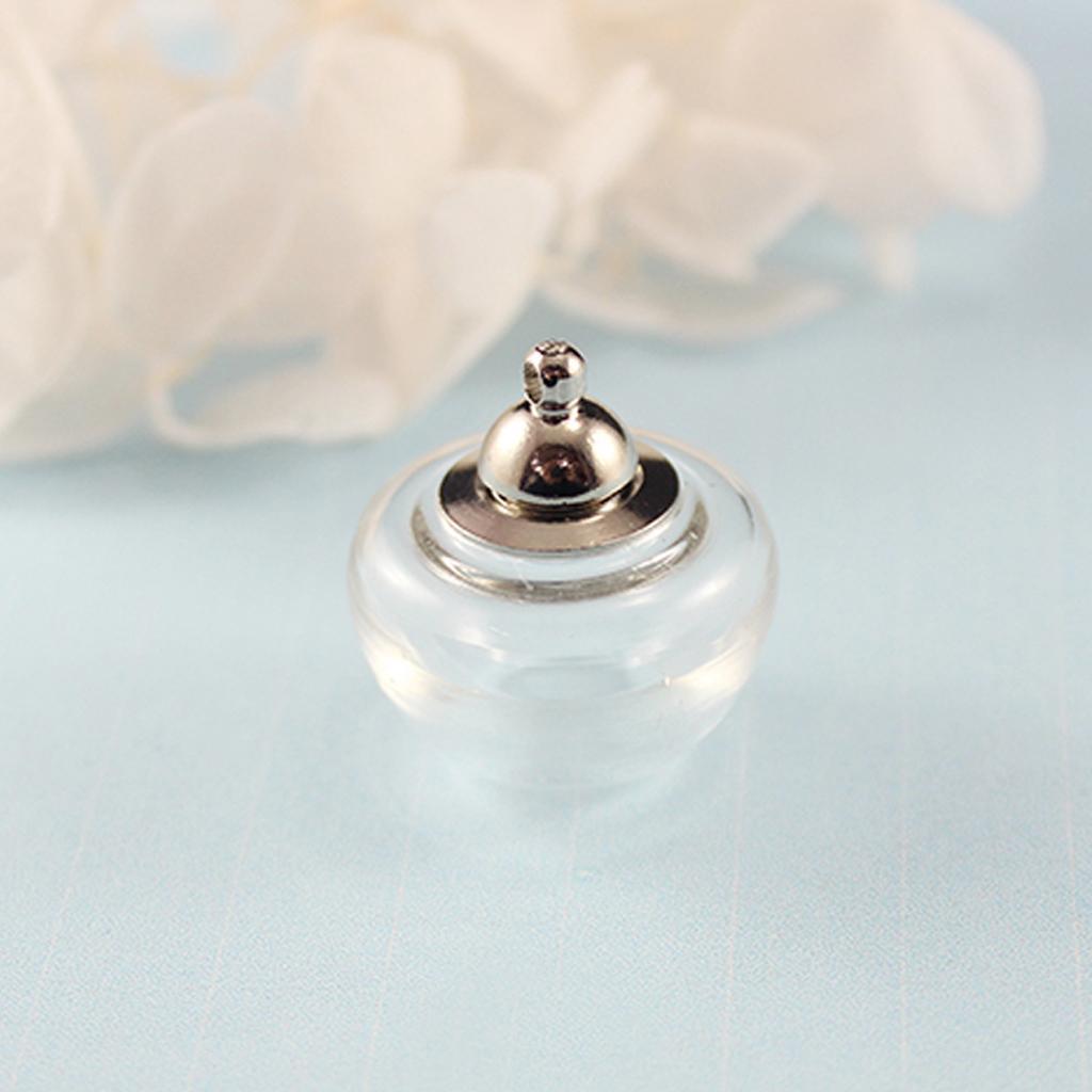 6 Pieces Pack Tiny 16mm Glass Ball Pendant Beads Half Round for Art Jewelry Craft DIY for Earring Dangle Charms Xmas Tree Decor
