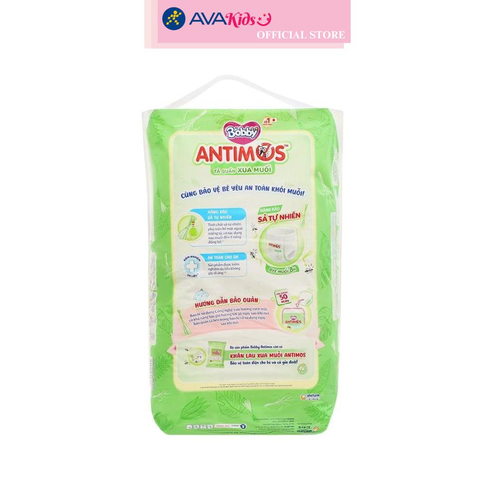 Tã quần Bobby Antimos xua muỗi size XL 48 + 4 miếng (12 - 17 kg)