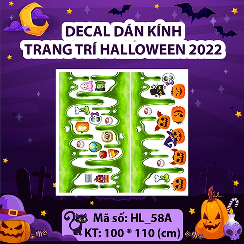 DECAL TRANG TRÍ HALLOWEEN 2022 COMBO CÔNG VIÊN HALLOWEEN