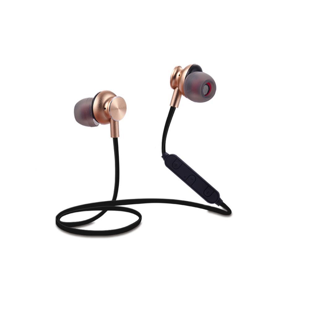Wireless Bluetooth Headphones Magnetic Connection Earbuds with Mic