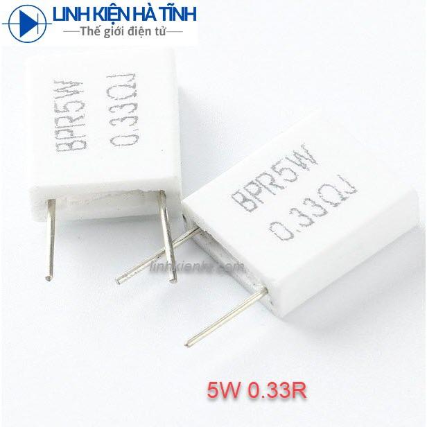 TRỞ 5W 0.33R TRỞ SỨ 5W 0.33R 5W 0.33 OHM LOẠI ĐỨNG