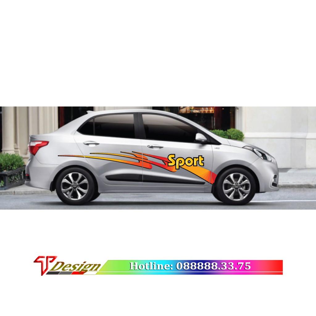 Tem xe chữ ký, tem dán sườn cho xe 4 chỗ, xe huyndai, xe Vios WRAP 74
