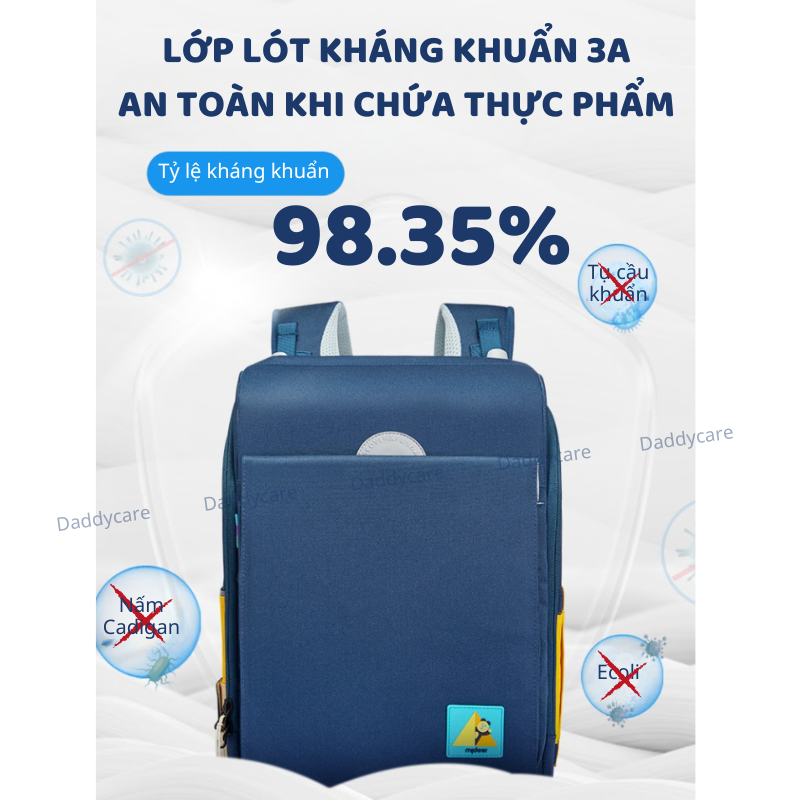 Balo Cặp Chống Gù cho bé tiểu học cấp 1 siêu nhẹ Mideer Spinecare Kids Backpack