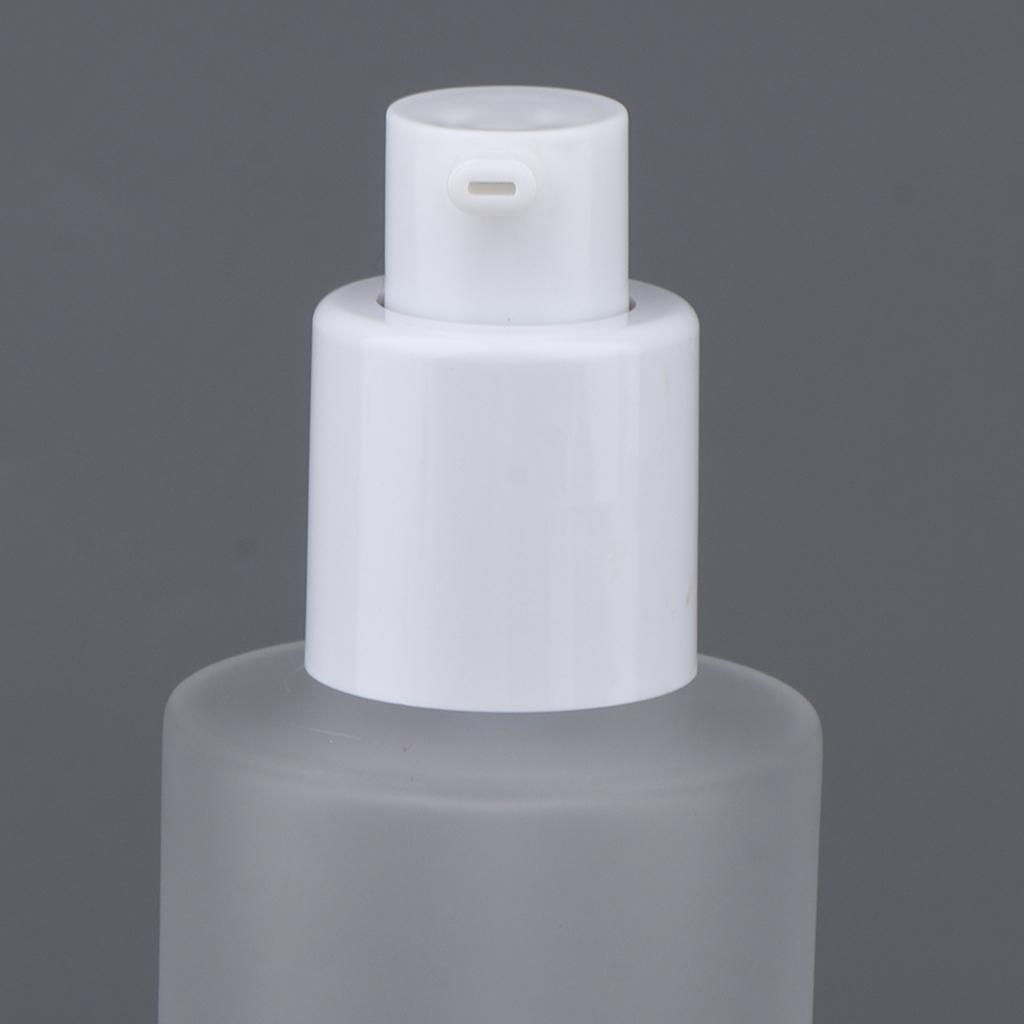 Travel Empty Cream Shampoo Lotion Pump Bottles with Lid for Refillable Cosmetic