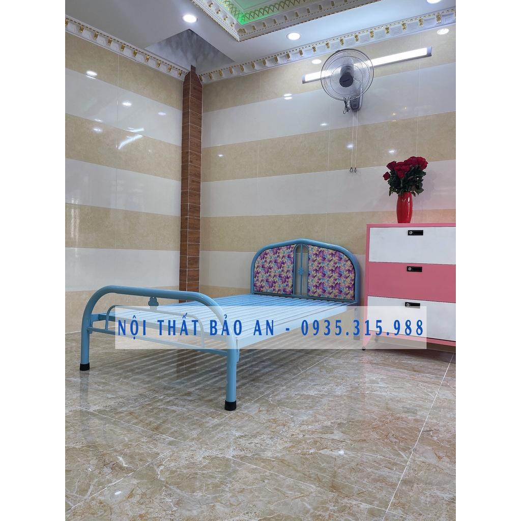 Giường sắt đơn ngang 1mx2m Bảo An