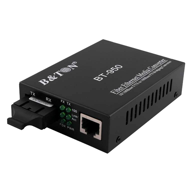 Converter Single Mode 1GB, 2 Sợi Quang 20Km Hãng Bton - Hàng Nhập Khẩu