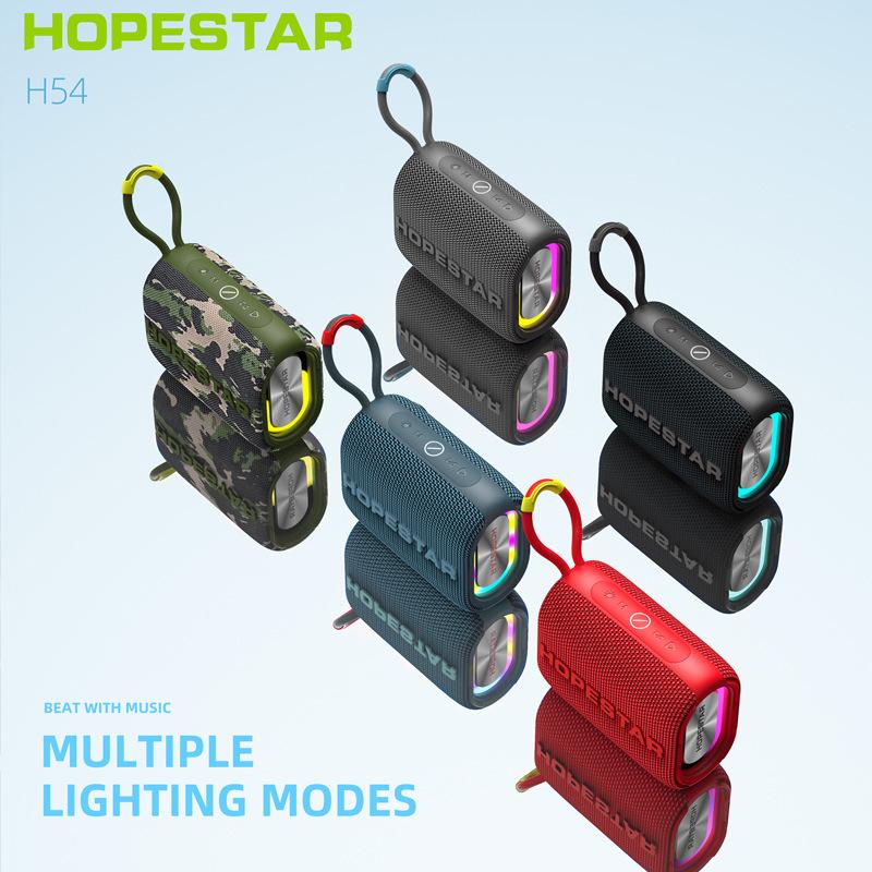 Hopestar H54 Loa Bluetooth Kết nối không dây di động Audio Audio Stereo Hỗ trợ Thẻ TF Điện thoại di động Màu sắc phổ quát: Đen