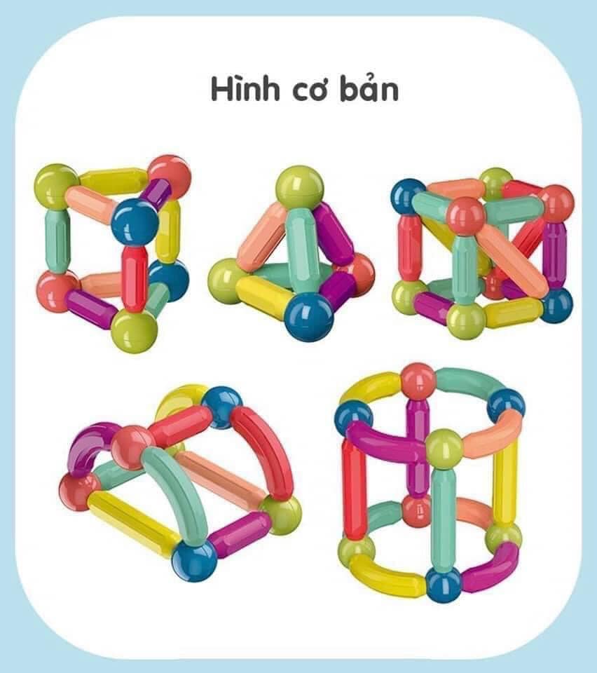 ĐỒ CHƠI XẾP HÌNH NAM CHÂM 42 CHI TIẾT
