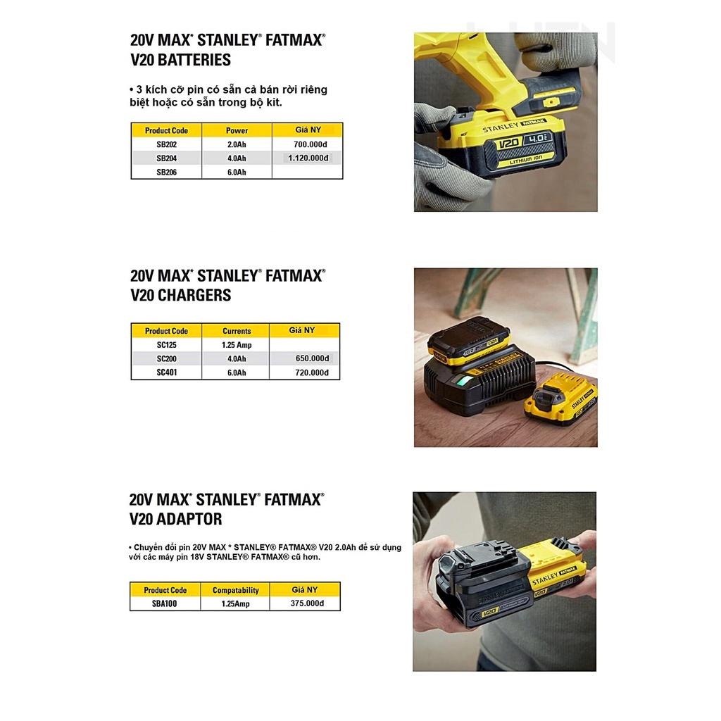 Đế chuyển pin Fatmax  SBA100 dùng cho máy pin Stanley đời trước - Chính hãng