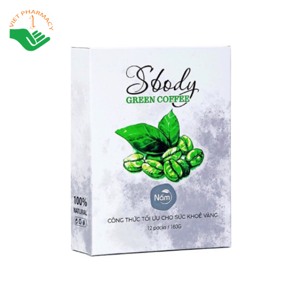 Nấm Hỗ Trợ Giảm Cân Sbody Green Coffee - 100% Thiên Nhiên (Hộp 12 gói /180G) Đốt Mỡ và Kiểm Soát Cân Nặng - Cà Phê Xanh Hỗ Trợ Giảm Cân AN TOÀN &amp; HIỆU QUẢ!