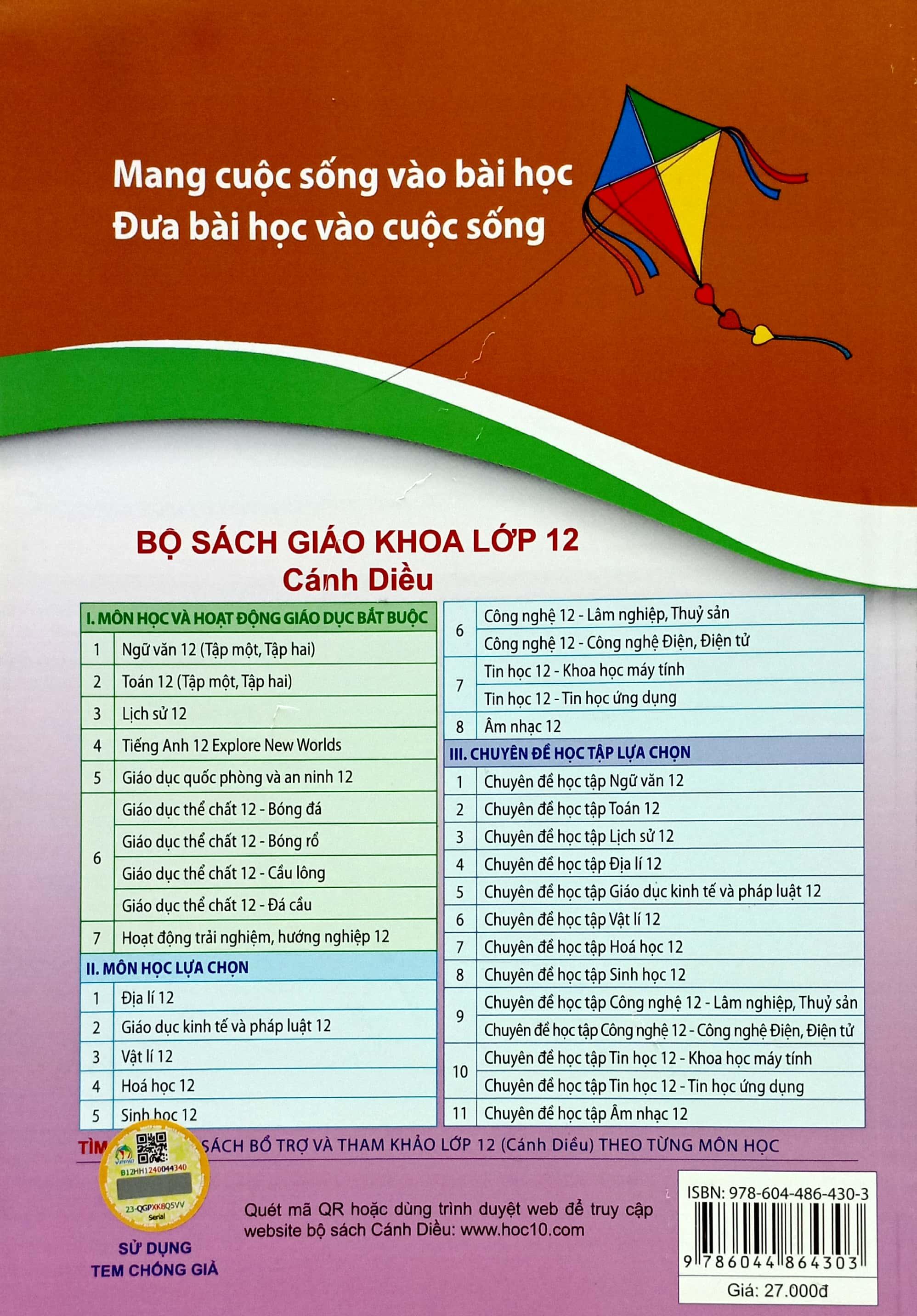 Bài Tập Hóa Học 12 (Cánh Diều) (Chuẩn)