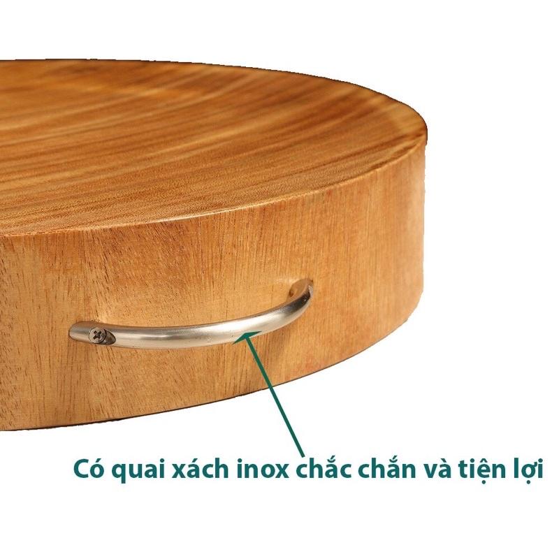 Thớt gỗ nghiến tây bắc, thớt gỗ không tâm nguyên khối độ bền cao, Sammi shop