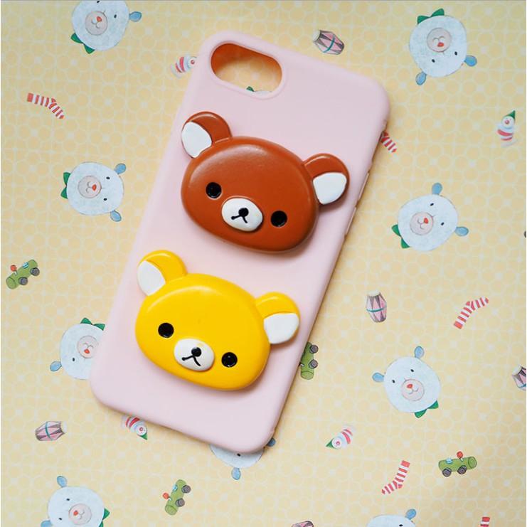 Chuyên Charm * Charm mô hình đầu gấu Brown Bear cho các bạn trang trí vỏ điện thoại, DIY