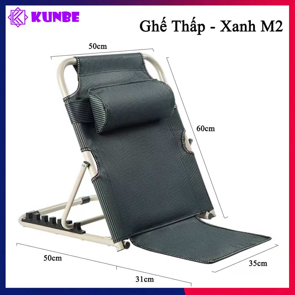 Ghế Bệt Tựa Lưng Thư Giãn KUNBE 5 Cấp Độ, Có Thể Gập Gọn Phù Hợp Cho Người Già Người Bệnh, Học Sinh, Nhân Viên Văn Phòng