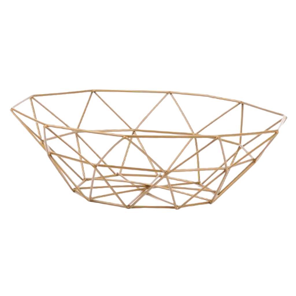 Metal Wire Fruit Snacks Basket Stand for Kitchen -Size S