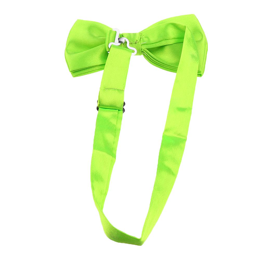 12xTuxedo Bow Tie Bowtie Necktie for Men - Bright Green