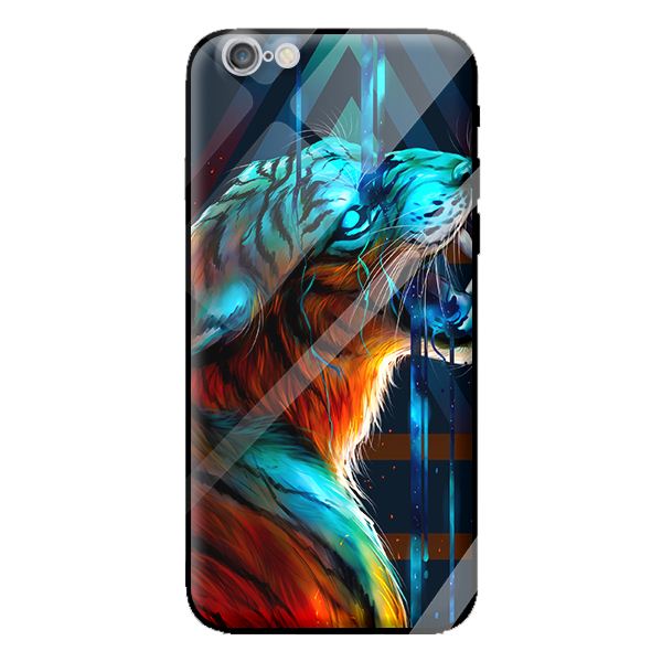 Ốp kính cường lực cho iPhone 6 Plus nền hổ 1 - Hàng chính hãng