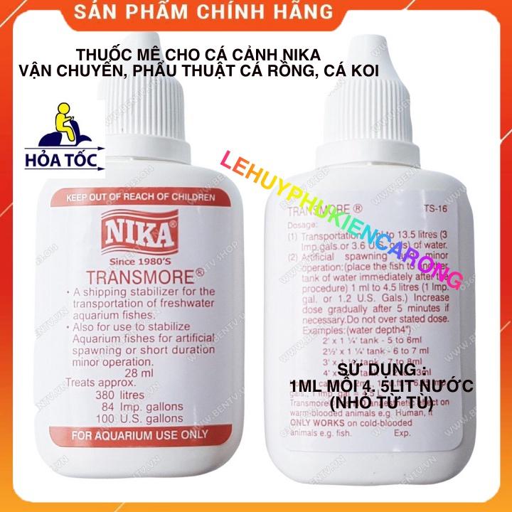 Thuốc Mê Cho Cá Cảnh Nika, Vận Chuyển Cá Rồng, Cá Koi