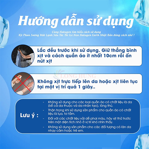 Xịt phun sương mát lạnh sâu tức thì Hakugen Earth Ice Non (95ml) - Hàng chính hãng