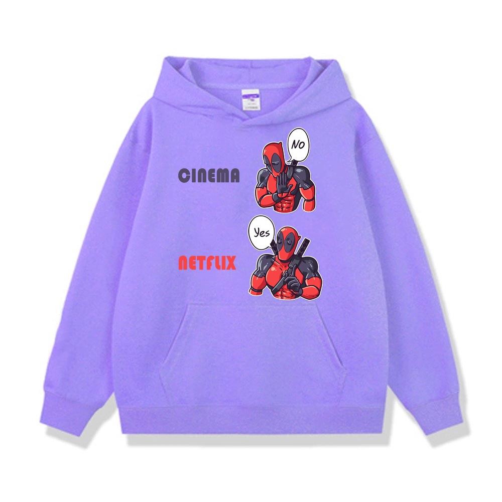 Hoodie nam Deadpool biểu cảm Yes No hài hước mcu BND470 - Xanh biển