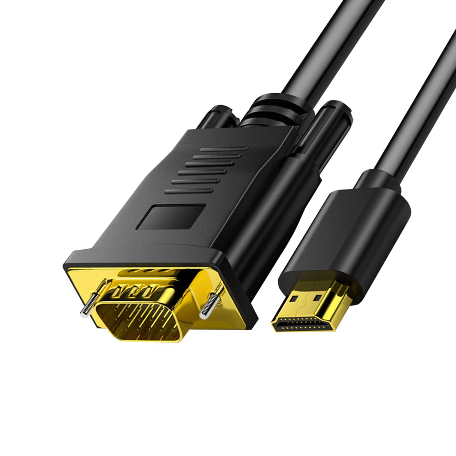 To VGA Cable 1080P Plated Connector for PC Computer Desktop