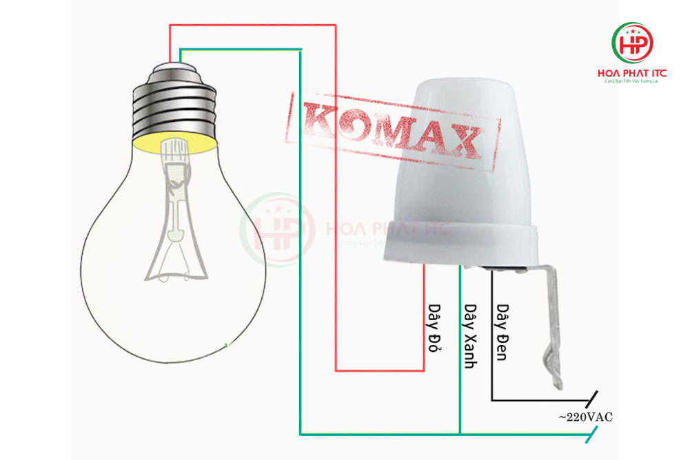 Cảm biến ánh sáng ngoài trời Komax AS-22