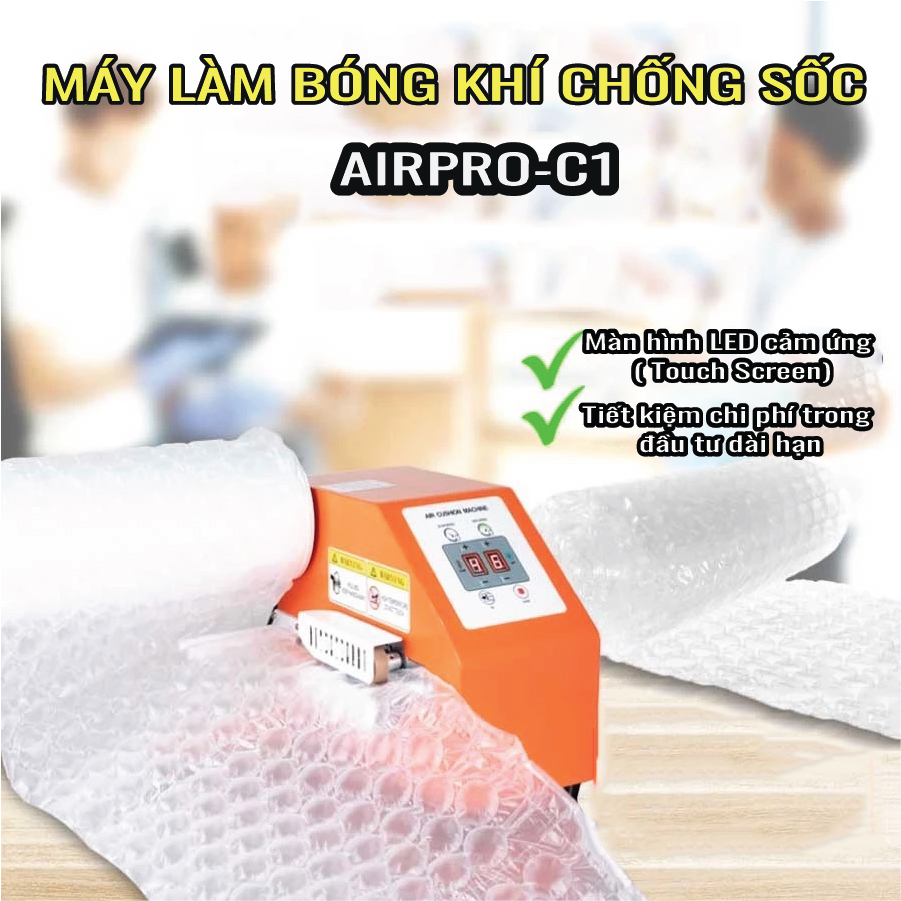 Máy Làm Bóng Khí Chống Sốc Bán Công Nghiệp AIRPRO-C1. Hàng Nhập Khẩu Chính Hãng SGE Thái Lan