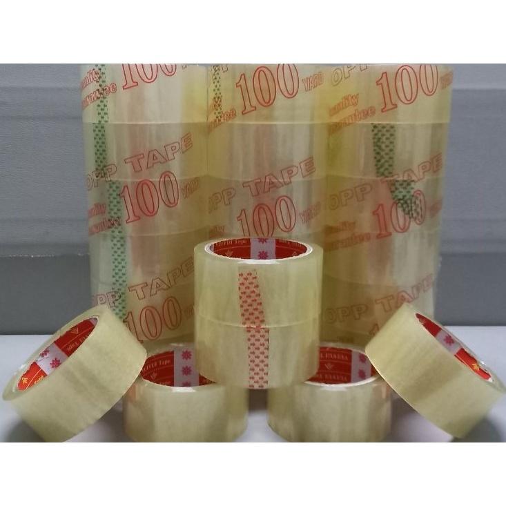 Băng keo trong 100y siêu dính để dán giấy, thùng carton