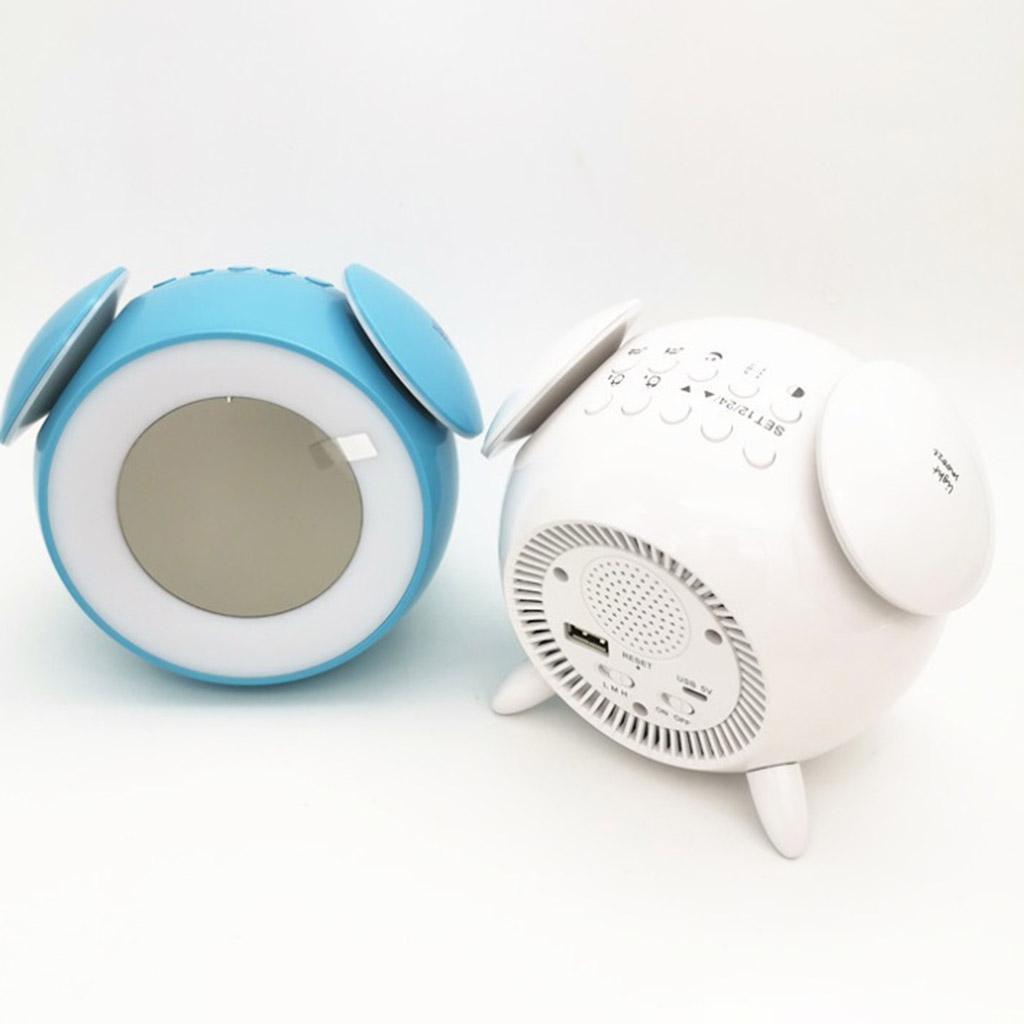 LED Digital Alarm Clock Light Sunrise Night Lamp for Kid Room White