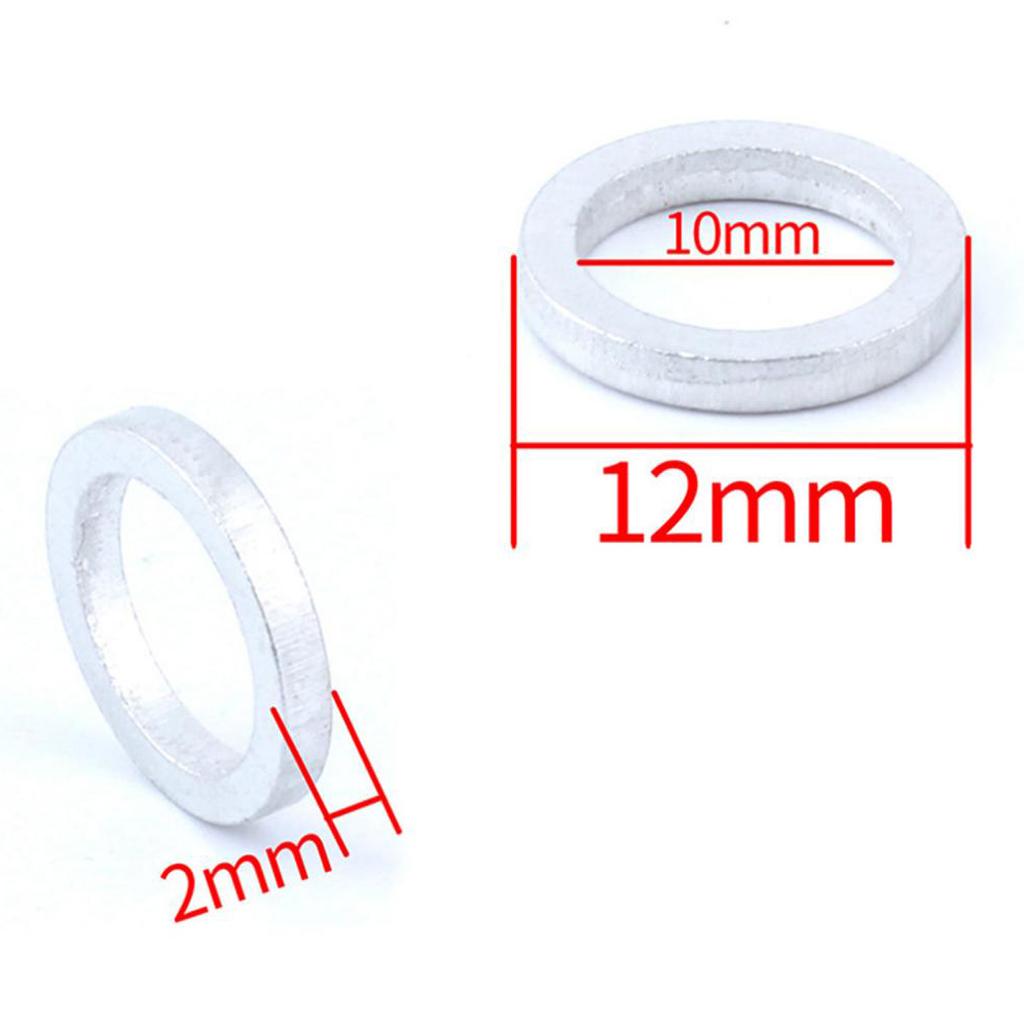10Pcs Bicycle Headset Spacers,MTB Road Mountain Bike Stem Spacers Aluminum Alloy Bike Bicycle Handlebar Spacers Front Stem Fork Washer