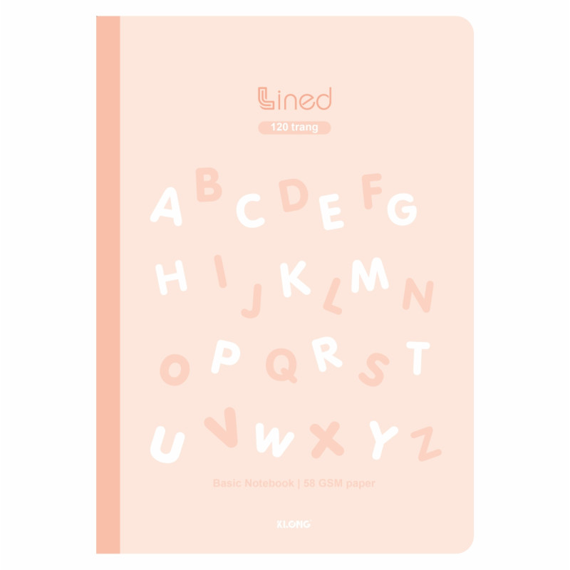 Vở kẻ ngang Lined B5 120 trang 58/92; MS: 816