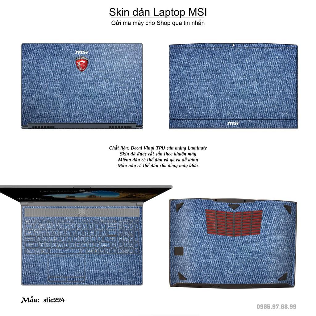 Skin dán Laptop MSI in hình Hoa văn sticker _nhiều mẫu 36 (inbox mã máy cho Shop)