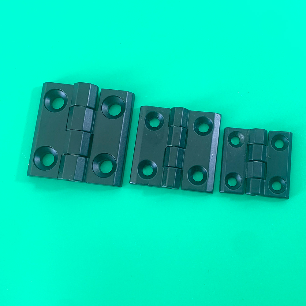 Bản lề tủ điện HL050 kích thước 40x40mm màu đen và trắng