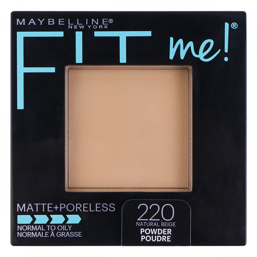 Phấn Mịn Lì Tự Nhiên Maybelline Fit Me Matte + Poreless Màu 220 Natural Beige 9g