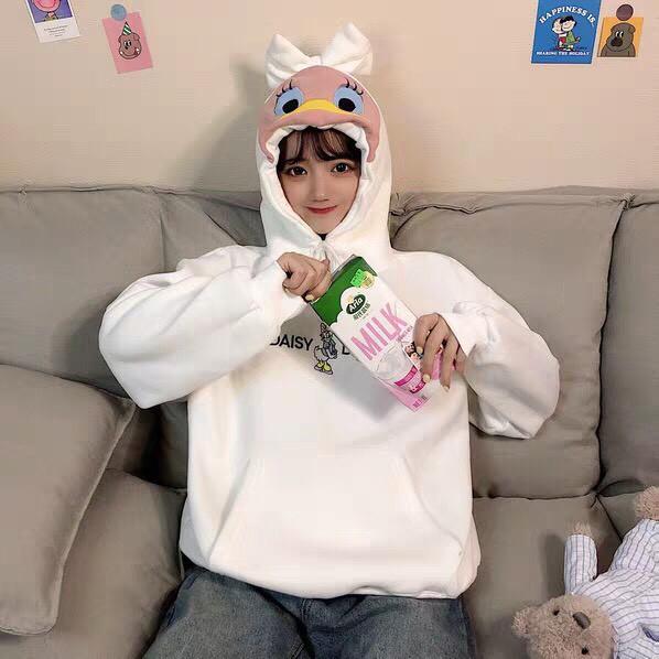 ÁO HOODIE NAM NỮ DAISY DUCK CÁ TÍNH, ĐÁNG YÊU