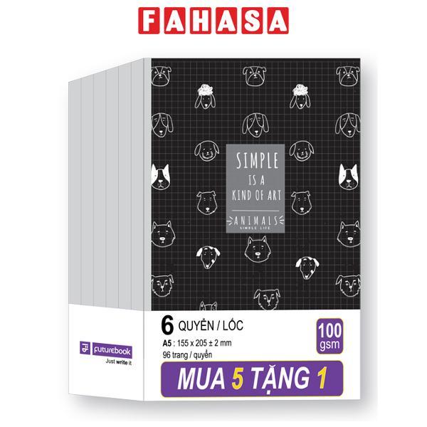 [MUA 5 TẶNG 1] Tập Học Sinh Animals A5 - 4 Ô Ly - 96 Trang 100gsm - futurebook DK021 (Mẫu Bìa Giao Ngẫu Nhiên)