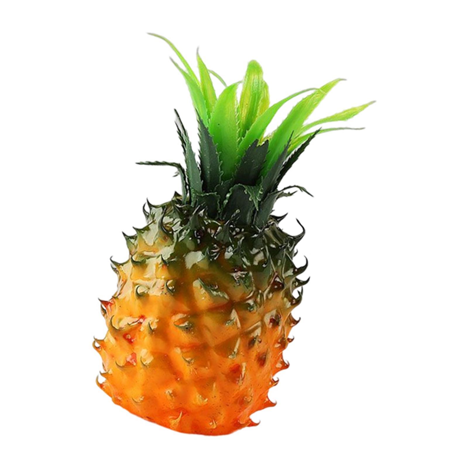 Tropical Artificial Pineapple Fruits Cabinet Display Decorative Ornament Decoration Props For kitchen and home Wedding Party Decor