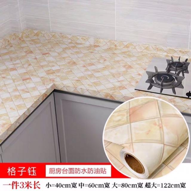 DECAL giả đá cho nhà tắm nhà bếp chống nước khổ 60 cm