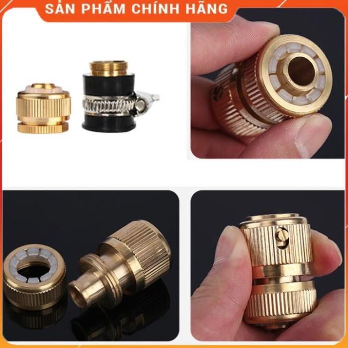Máy bơm️Evoucher️ Bộ dây vòi xịt nước rửa xe, tưới cây , tăng áp 3 lần, loại 20m 206701-2 đầu đồng, cút đồng