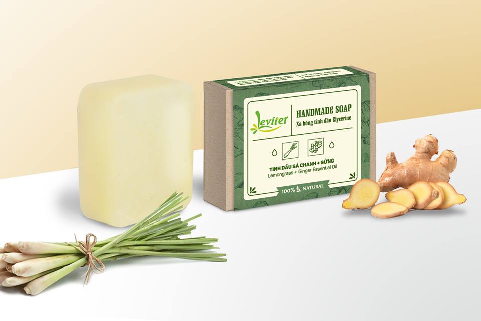 Xà Phòng Leviter Tinh Dầu Sả Chanh + Gừng