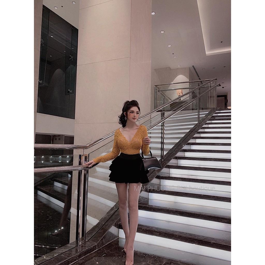 Chân váy 3 tầng xinh xinh chất tuyết mưa đẹp