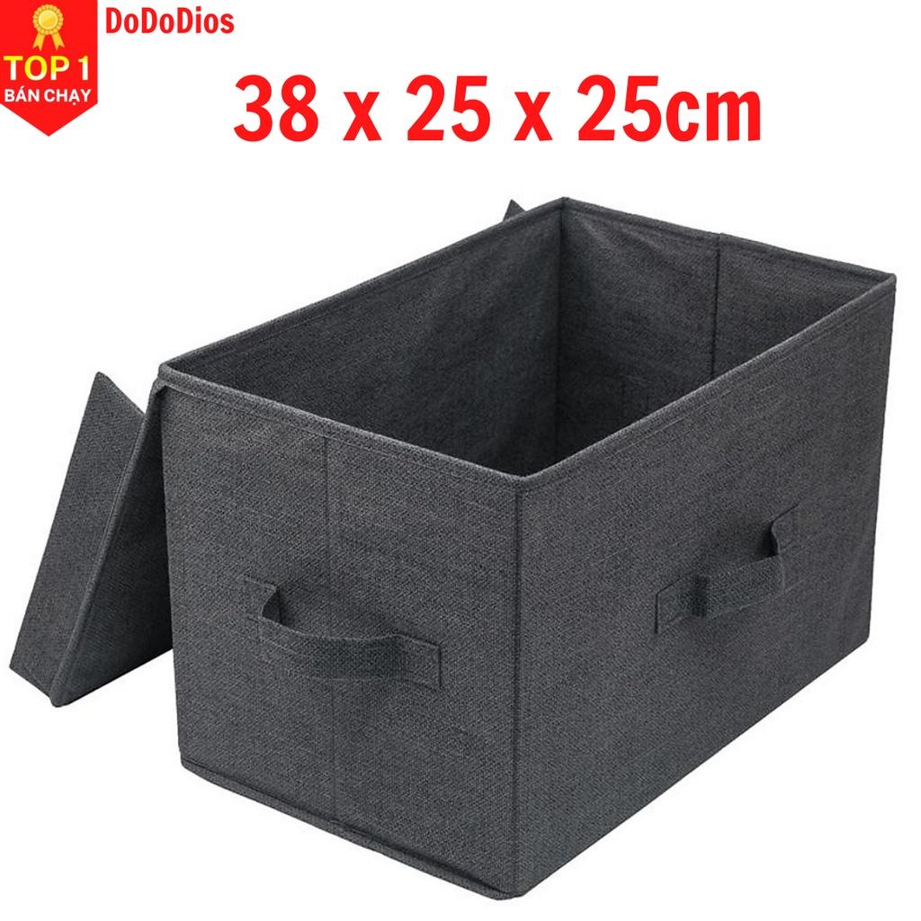 Hộp vải đựng đồ quần áo đa năng có nắp đậy - chính hãng DoDoDios - TD1