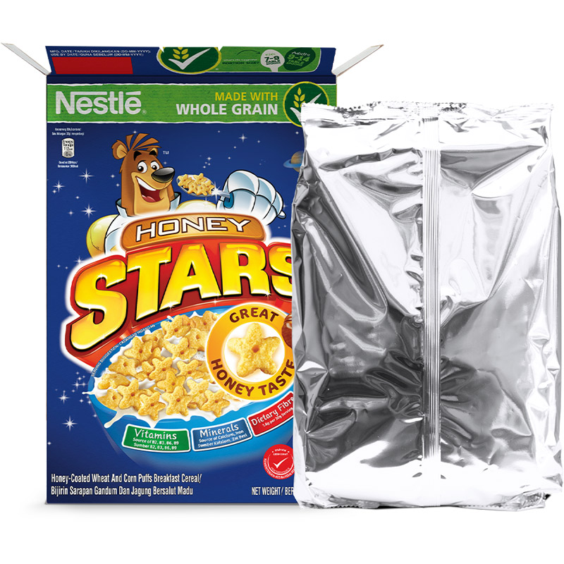 Combo 2 ngũ cốc ăn sáng Honey Stars (Hộp 300g) [Tặng hộp đựng đa năng]