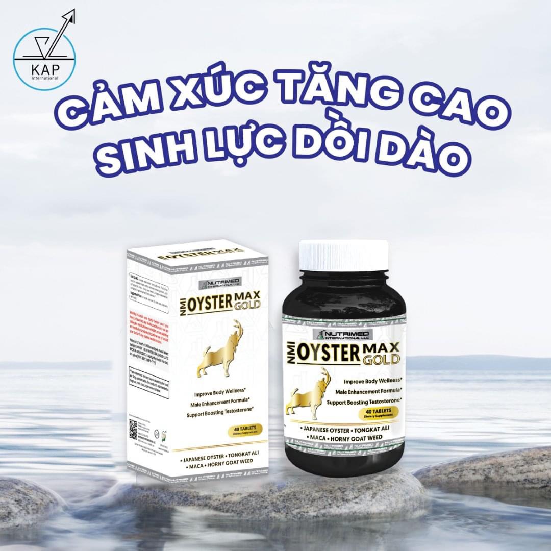 Viên Hàu Biển Nhật Bản Oyster Max Gold Bổ Thận Tăng Cường Sinh Lý Nam
