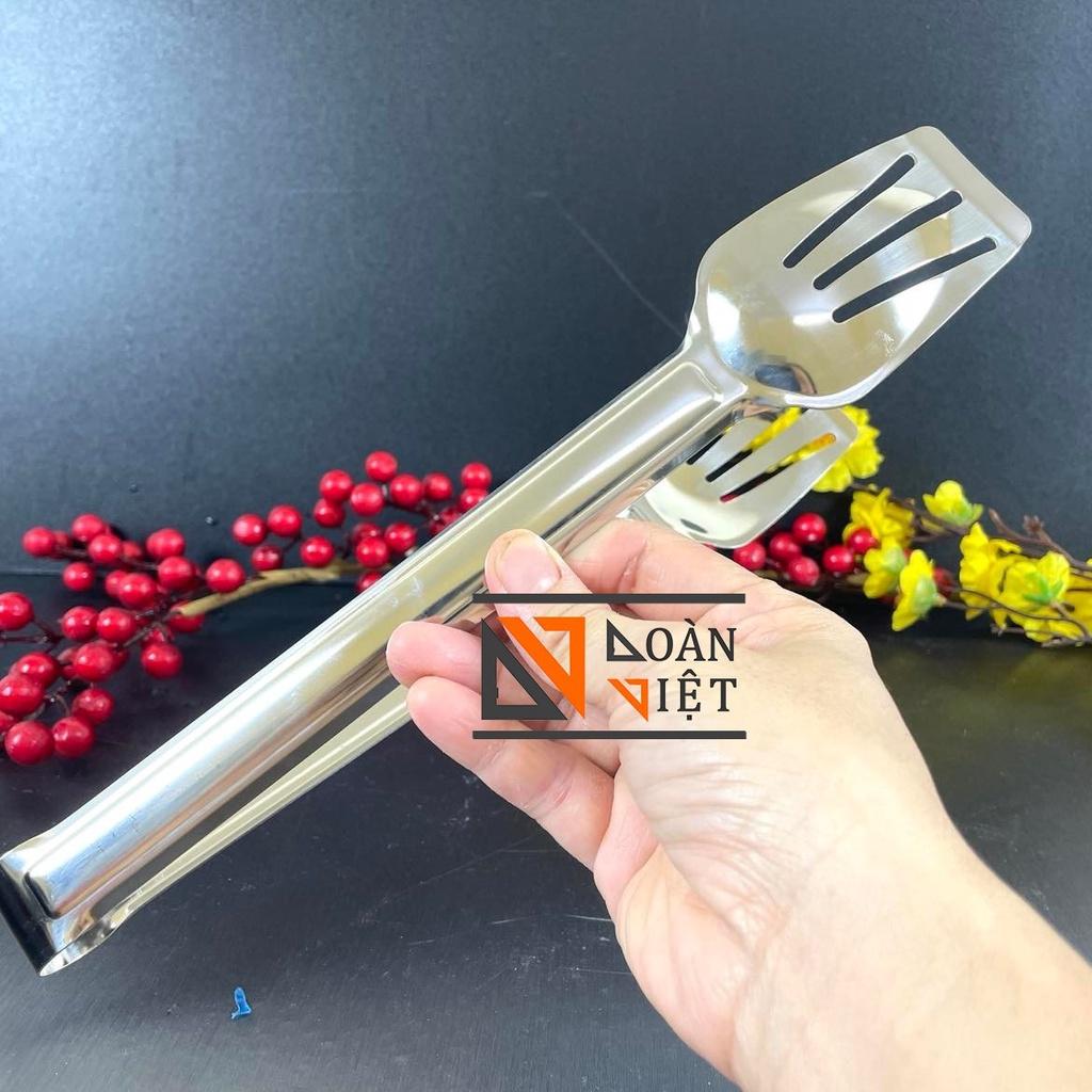 KẸP GẮP THỨC ĂN, GẮP BÁNH BAO, ĐỒ CHIÊN .. Bản to, inox không rỉ 28cm
