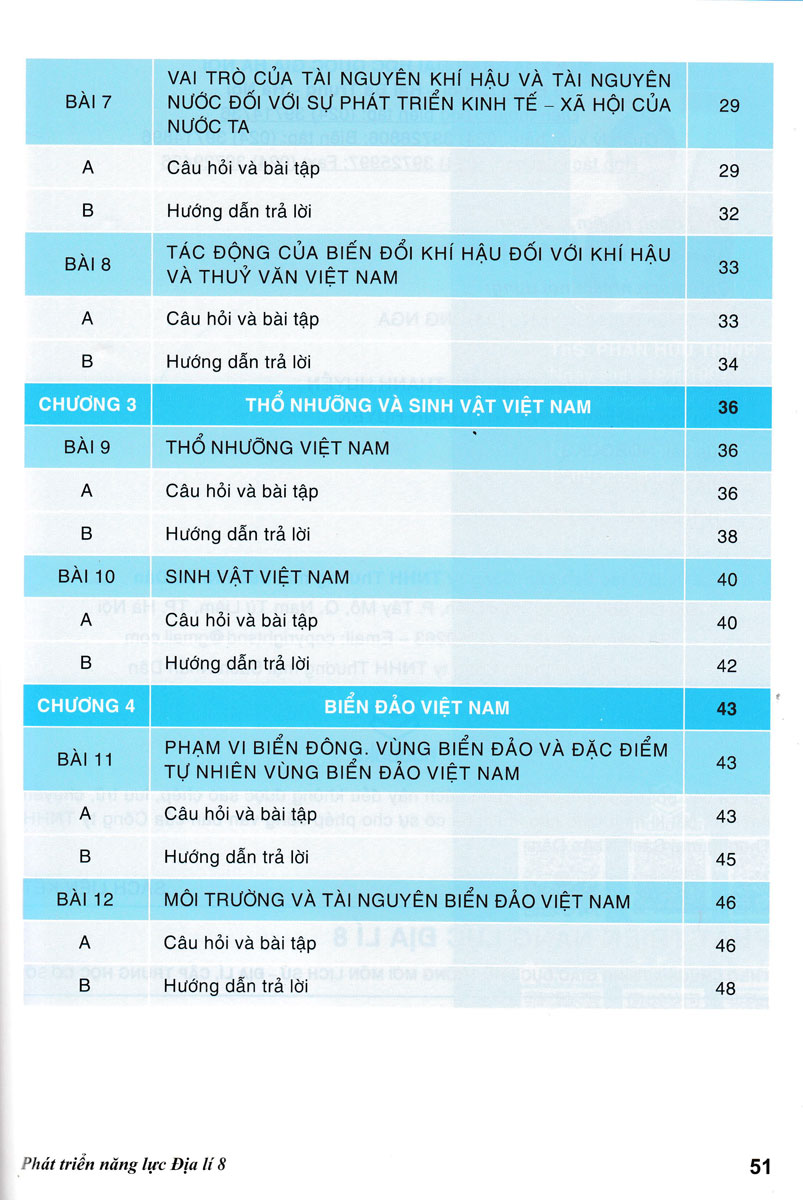 ND - Phát Triển Năng Lực Địa Lí 8