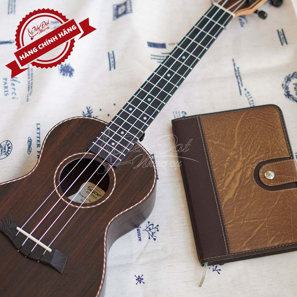 Đàn Ukulele Tenor SQOE UK-26R, Mặt Đàn Gỗ Hồng Sắc 