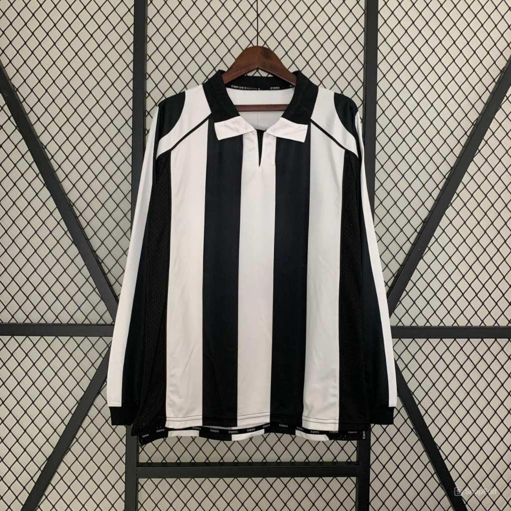 Áo Bóng Đá Retro Juventus 1997 Dài Tay - Sân Nhà bản cao cấp vải Cotton Polyester